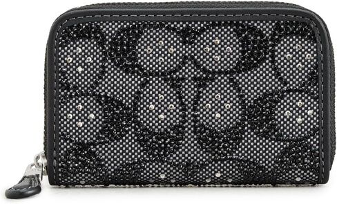 COACH Women's Essential Small Zip Around Card Case, Tan Rust in Saudi Arabia