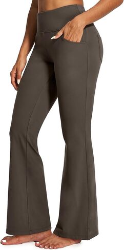 IUGA Yoga Pants Women Wide Leg High Waist Bootcut Workout Flare Leggings Tummy Control Work Dress Pants Women 4 Pockets in Saudi Arabia