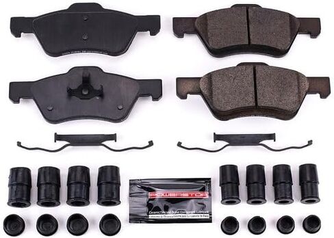 Power Stop Z23-1047B Front Z23 Evolution Sport وسادات الفرامل السيراميكية المملوءة بألياف الكربون مع الأجهزة in Kuwait