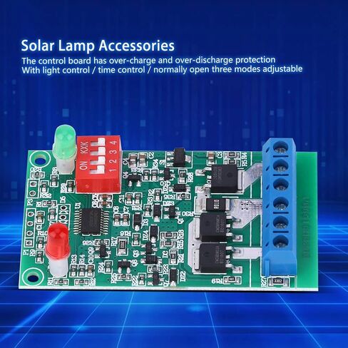 Solar Lamp Controller Module, 3A 3.7V/7.4V/11.1V Lithium Battery Charging Controller for DIY Street Lights Garden Lights in Saudi Arabia