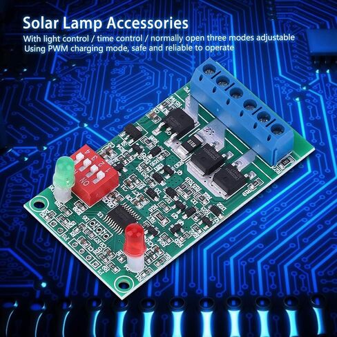 Solar Lamp Controller Module, 3A 3.7V/7.4V/11.1V Lithium Battery Charging Controller for DIY Street Lights Garden Lights in Saudi Arabia