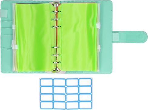 Budget Binders, PU Leather Money Saving Binders with Colorful Zipper, A6 6 Pre Punched Holes Budget Binders for Home Office Travel in Saudi Arabia