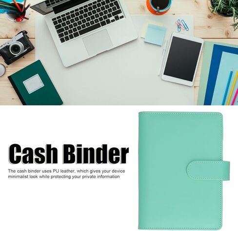 Budget Binders, PU Leather Money Saving Binders with Colorful Zipper, A6 6 Pre Punched Holes Budget Binders for Home Office Travel in Saudi Arabia