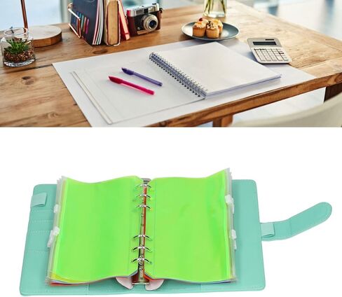 Budget Binders, PU Leather Money Saving Binders with Colorful Zipper, A6 6 Pre Punched Holes Budget Binders for Home Office Travel in Saudi Arabia