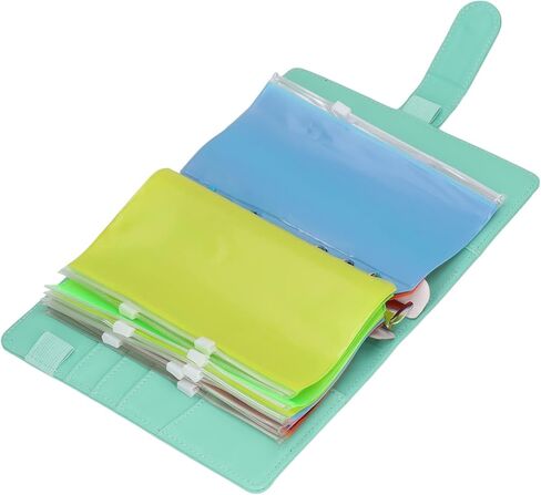 Budget Binders, PU Leather Money Saving Binders with Colorful Zipper, A6 6 Pre Punched Holes Budget Binders for Home Office Travel in Saudi Arabia