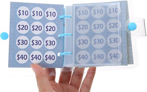 PANGBOER Miniature Binders Savings Challenge $150/300/ /1000 Saving Money Budgets Cash Envelope Wallet Budget Binders Notebook in Saudi Arabia