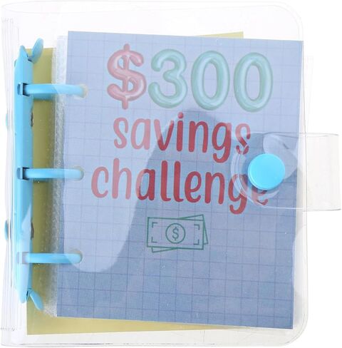 PANGBOER Miniature Binders Savings Challenge $150/300/ /1000 Saving Money Budgets Cash Envelope Wallet Budget Binders Notebook in Saudi Arabia