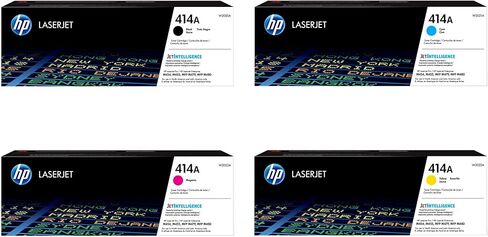 HP 414A Toner 4-Pack Bundle, includes 1 Black, 1 Cyan, 1 Yellow, and 1 Magenta Toner Cartridge in Saudi Arabia