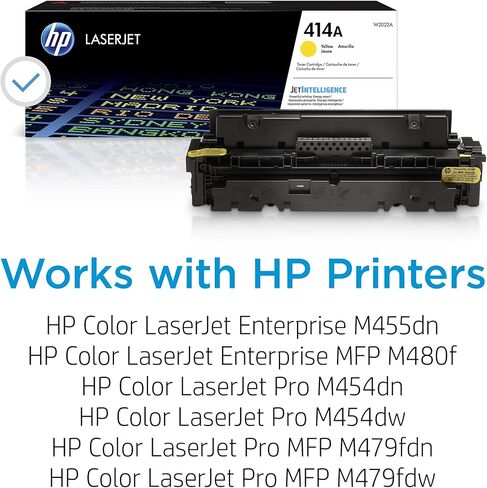 HP 414A Toner 4-Pack Bundle, includes 1 Black, 1 Cyan, 1 Yellow, and 1 Magenta Toner Cartridge in Saudi Arabia
