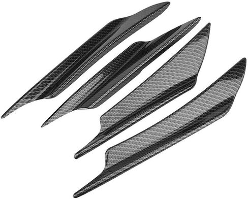 4PCS Car Front Bumper Lip Splitter Fins Body Spoiler Universal for VW for Golf MK7 MK6 for BMW for Benz for Audi for Honda(Carbon Fiber) in Saudi Arabia