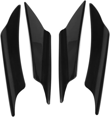 4PCS Car Front Bumper Lip Splitter Fins Body Spoiler Universal for VW for Golf MK7 MK6 for BMW for Benz for Audi for Honda(Carbon Fiber) in Saudi Arabia