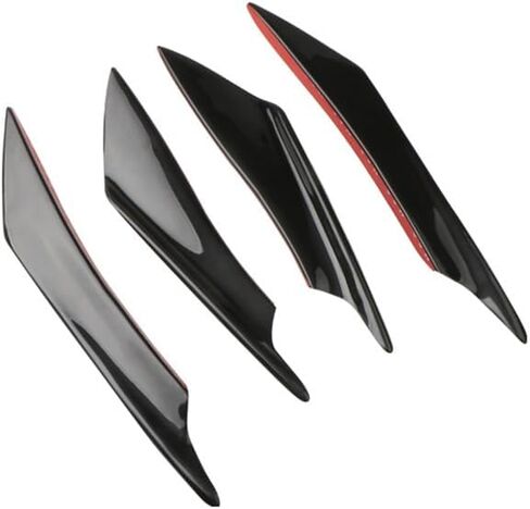 4PCS Car Front Bumper Lip Splitter Fins Body Spoiler Universal for VW for Golf MK7 MK6 for BMW for Benz for Audi for Honda(Carbon Fiber) in Saudi Arabia
