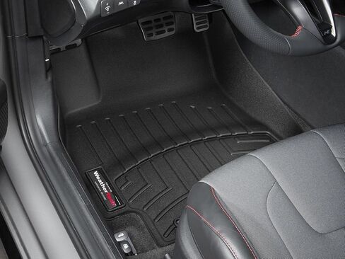 بطانات أرضية مخصصة من Weathertech لسيارة Hyundai Elantra Hybrid، Elantra، Elantra N - الصف الأول (4416521)، أسود in Kuwait