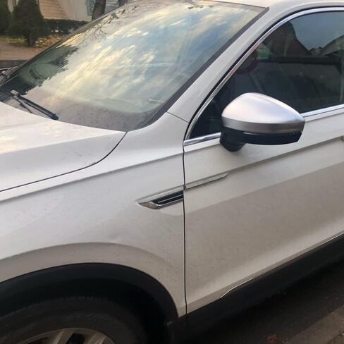 Rearview Side Wing Mirror Caps Cover for VW Tiguan Allspace L MK2 2017 2018 2019 2020 Replacement Matt Chrome(Matt Chrome) in Saudi Arabia