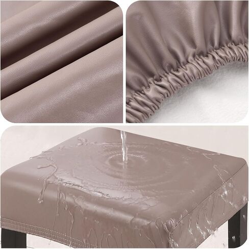 أغطية البراز مستطيلة - 4 عبوات من غطاء مقعد السرج القابل للتمدد المقاوم للماء ومقاعد البار وأغطية كراسي البار وأغطية وسائد كراسي جزيرة المطبخ in Kuwait