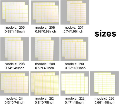 Generic 0.51x1.5 inch White Blank Sticker Label, Handwritten Mark Sticker, 840 Total Adhesive Labels, 15 Sheet in Saudi Arabia