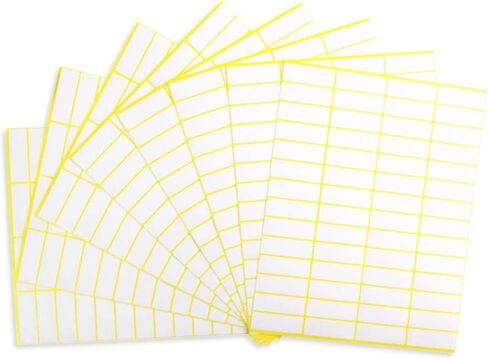 Generic 0.51x1.5 inch White Blank Sticker Label, Handwritten Mark Sticker, 840 Total Adhesive Labels, 15 Sheet in Saudi Arabia