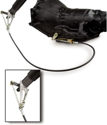 SIXRUN Hard Transmission Column Cable Shift Linkage Kit TH350 TH400 700R4 TH200 2004R 4L60 4L80E, fittef with 6ft Steering Column Diameter 2in for Short Selector Shaft Only in Saudi Arabia
