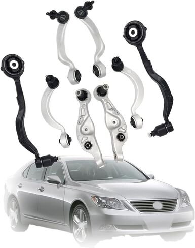 munirater 8-Pack ذراع التحكم العلوي السفلي الأمامي مع مجموعة البطانات البديلة لكزس LS460 2007-2017 in Saudi Arabia