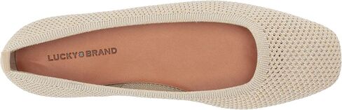 حذاء باليه نسائي مسطح من Lucky Brand DANERIC، أحمر متعدد، 9.5 in Kuwait