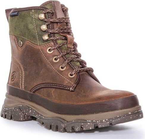 Ariat Womens Moresby Waterproof Boot Oily Distressed Brown/Olive 11 in Saudi Arabia