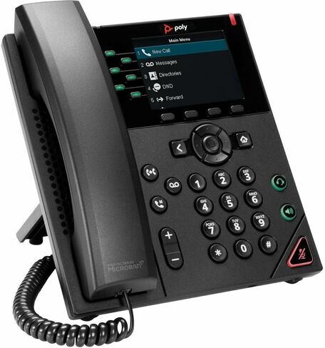 هاتف Poly VVX 350 IP - سلكي - سلكي - سطح المكتب، قابل للتثبيت على الحائط - أسود - VoIP - 2 × شبكة (RJ-45) - منافذ PoE in Saudi Arabia