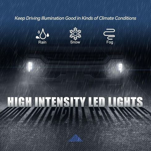مصابيح الضباب L-LED DRL من Auto Dynasty متوافقة مع 2016-2019 Chevy Silverado 1500، مصابيح الضباب الأمامية للقيادة مع محول وتسخير الأسلاك، عدسة سوداء مدخنة in Kuwait