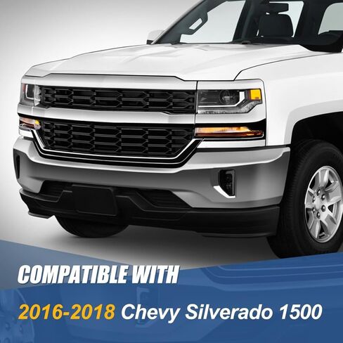 مصابيح الضباب L-LED DRL من Auto Dynasty متوافقة مع 2016-2019 Chevy Silverado 1500، مصابيح الضباب الأمامية للقيادة مع محول وتسخير الأسلاك، عدسة سوداء مدخنة in Kuwait