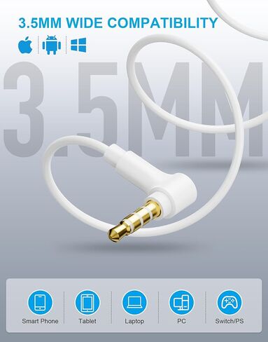 Wired Earbuds, 2 Pack 3.5mm Headphones with Mic, [MFi Certified] Clear Call Volume Control HiFi Stereo Surround Sounds Cord Earphones for Laptop PC Chromebook iPhone Samsung A14 Android Switch in Saudi Arabia