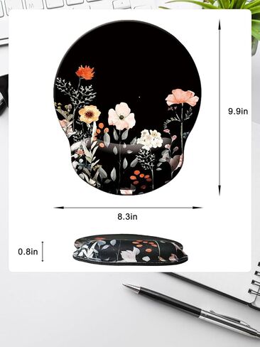 1 Pack Custom Mouse Pad with Wrist Rest, Non-Slip Rubber Base Gaming Mice Pad for Home Office in Saudi Arabia