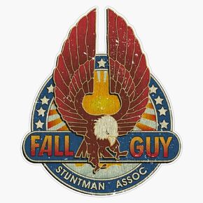 ملصق ممتص للصدمات من Fall Guy Stuntman Association ملصق حائط من الفينيل مقاس 5 بوصات in Kuwait