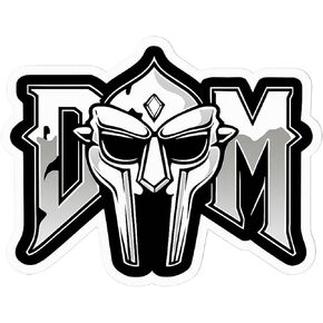 ملصق MF Doom - ملصق فينيل جمالي - ملصق لاصق مقاوم للماء للكمبيوتر المحمول، زجاجة مياه، سيارة، مجلة، سجل القصاصات، الهاتف - ملصق متين 4 بوصات للمراهقين والبالغين والأطفال in Kuwait