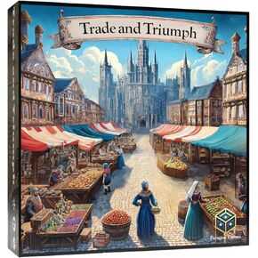 Trade and Triumph Board Game – Strategy Game of Medieval Trade and Resource Management | for Adults and Family | Ages 13+, 2-4 Players, 60-90 Minutes in Saudi Arabia