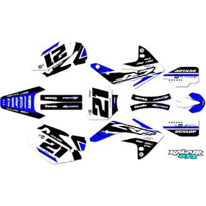مجموعة رسومات لسيارة Honda CRF150R (2007-2023) سلسلة OGCREW Teal 16 Mil - مجموعة ملصقات رسومات السباق المخصصة للدراجة الترابية، بدون بلاستيك in Kuwait