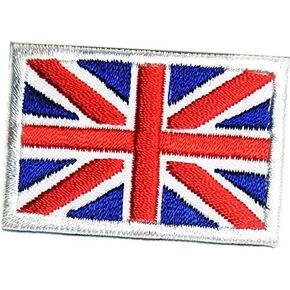 British Union Jack Flag Country Patch Size Mini 1.1X1.6 inches. National Flag Military Uniform Emblem Embroidered Embroidery Iron On Sewing Logo Jacket Polo T- Shirt Hat Backpacks (10) in Kuwait