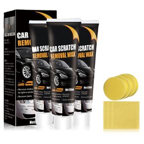 Scratch Remover for Vehicles, 2025 New Car Scratch Remover, Upgrade Car Scratch Repair Paste, Car Paint Scratch Repair Polishing Wax with Wipe and Sponge for Car Vehicles Deep Scratches (1) in Kuwait