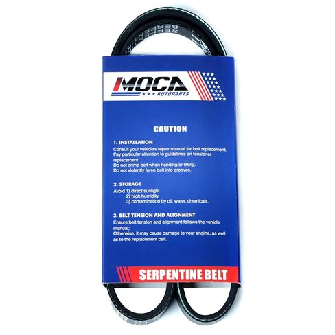 حزام MOCA 4PK865 EPDM Serpentine يناسب Geo 97-95 Metro L4 1.3L، 93-91 Prizm L4 1.6L، لهوندا 95-94 Civic Del Sol L4 1.6L، لهيونداي 89-87 Excel L4 1.5L، 09-05 Tucson L4 2.0L، والمزيد in Saudi Arabia
