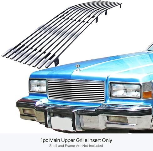 APS Compatible with Chevy Caprice 1986-1990 Main Upper Stainless Steel SS Chrome Billet Front Grill Grille Insert S18-A40068C in Saudi Arabia