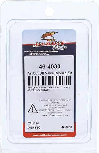 All Balls Racing Air Cut Off Valve Rebuild Kit 46-4030 Compatible With/Replacement For Honda VT1100C 2004-2007, VT1100C2 2004-2007 in Saudi Arabia
