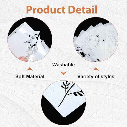Thinp 24 Pcs Wildflower Stencils, Flower Leaf Stencils for Crafts Reusable Botanical Stencil Templates for Painting on Walls Floor Wood Canvas Home Decor (6 X 3 Inch) in Saudi Arabia