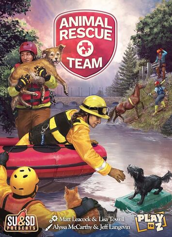 Animal Rescue Team by Play to Z | Cooperative Disaster Rescue Game | Save Cats, Dogs & Farm Animals from Floods, Fires & Earthquakes | Family Game | Ages 8+ | 2-4 Players | 45 Minute Playing Time in Saudi Arabia