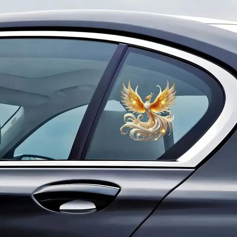 Stunning Flying Phoenix PVC Vinyl Car Decals Stickers Waterproof Self-Adhesive Decals for Cars, Laptops, Trucks, Motorcycles Wall Window Luggage Scratch Cover Door Decor Sticker in Saudi Arabia