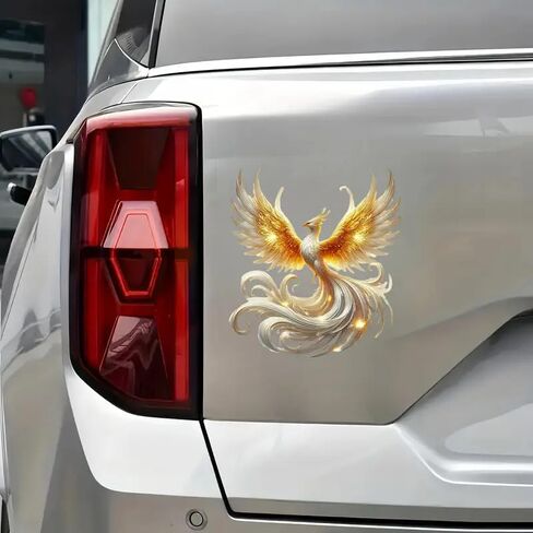 Stunning Flying Phoenix PVC Vinyl Car Decals Stickers Waterproof Self-Adhesive Decals for Cars, Laptops, Trucks, Motorcycles Wall Window Luggage Scratch Cover Door Decor Sticker in Saudi Arabia