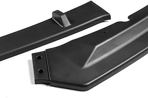 5pcs Combo Front Bumper Body Kit Lip + Side Skirt Extensions Diffuser Compatible with 2016-2019 Jaguar XE 2017 2018 (Unpainted Black) in Saudi Arabia