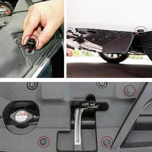 35 PCS Engine Under Cover Splash Shield Guard Body Bolts Bumper Fender Liner Push Retainer Fastener Rivet Clips in Saudi Arabia