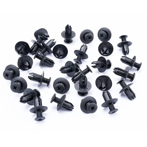 OAUTOO 30PCS 8mm Push-Type Retainer Clip Compatible with Mazda B092-51-833; Ford W705845-S300; Hyundai 86590-28000 in Saudi Arabia