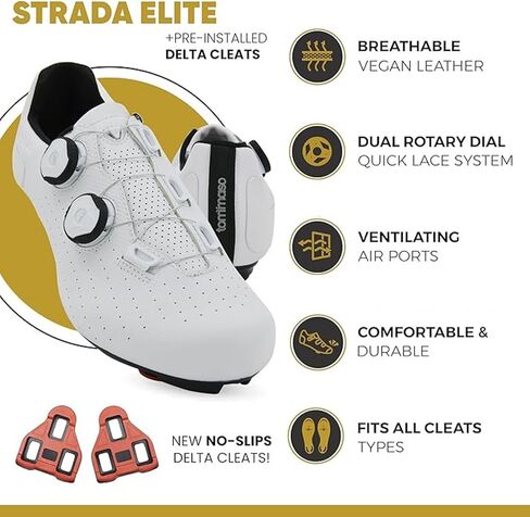 أحذية Tommaso Strada الرجالية Peloton مع أحذية Delta المثبتة مسبقًا - أحذية ركوب الدراجات للرجال - أحذية ركوب الدراجات المتوافقة مع Delta - أحذية ركوب الدراجات الداخلية للرجال - أحذية ركوب الدراجات على الطرق - أحذية Spin مقاس US 11 in Kuwait
