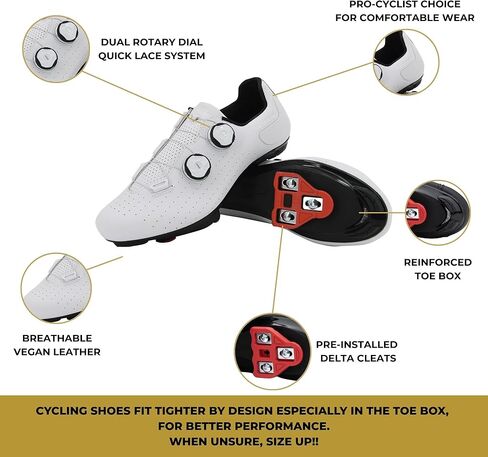 أحذية Tommaso Strada الرجالية Peloton مع أحذية Delta المثبتة مسبقًا - أحذية ركوب الدراجات للرجال - أحذية ركوب الدراجات المتوافقة مع Delta - أحذية ركوب الدراجات الداخلية للرجال - أحذية ركوب الدراجات على الطرق - أحذية Spin مقاس US 11 in Kuwait
