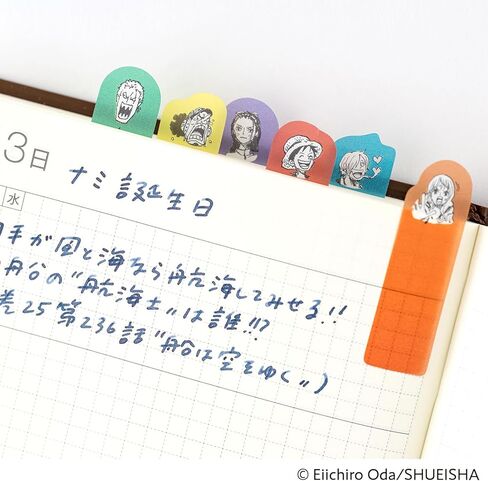 إكسسوارات Hobonichi Techo مجلة ONE Piece: مجموعة ملاحظات لاصقة واضحة (العواطف) in Kuwait