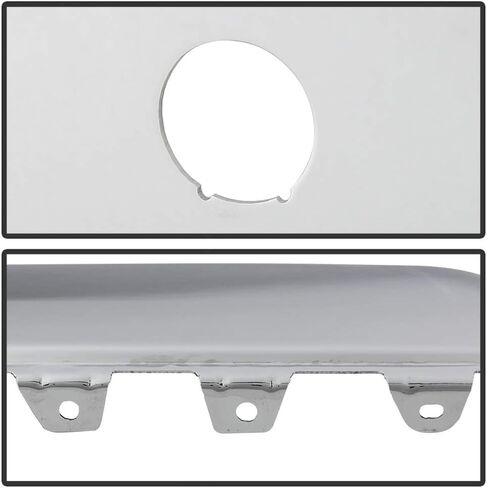 ACANII - For 2007-2013 Chevy silverado 1500 GMC Sierre 1500 Chrome Steel Rear Bumper End Cap w/Holes Passenger Side in Saudi Arabia
